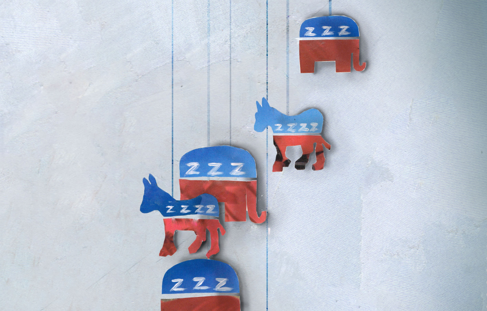 Sleepy politics, by Grace Alexandra Russell (http://www.gracerussell.co.uk/)