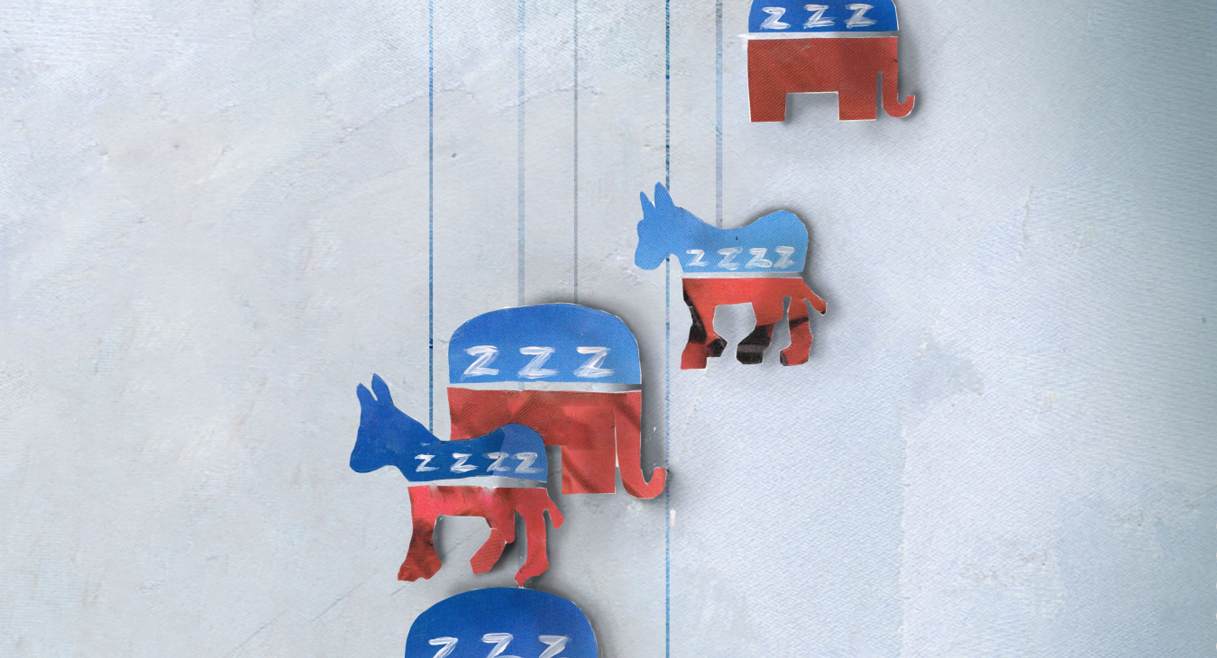 Sleepy politics, by Grace Alexandra Russell (http://www.gracerussell.co.uk/)